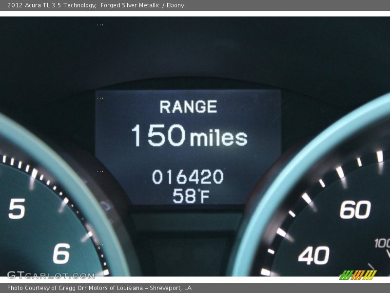Forged Silver Metallic / Ebony 2012 Acura TL 3.5 Technology