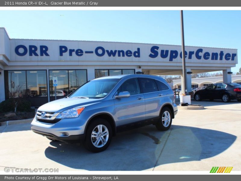 Glacier Blue Metallic / Gray 2011 Honda CR-V EX-L