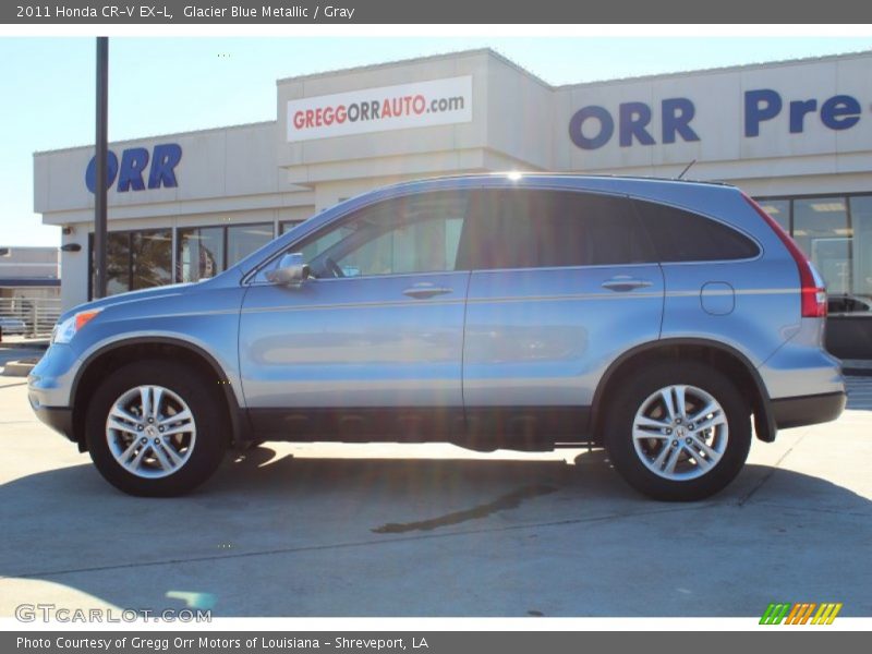 Glacier Blue Metallic / Gray 2011 Honda CR-V EX-L