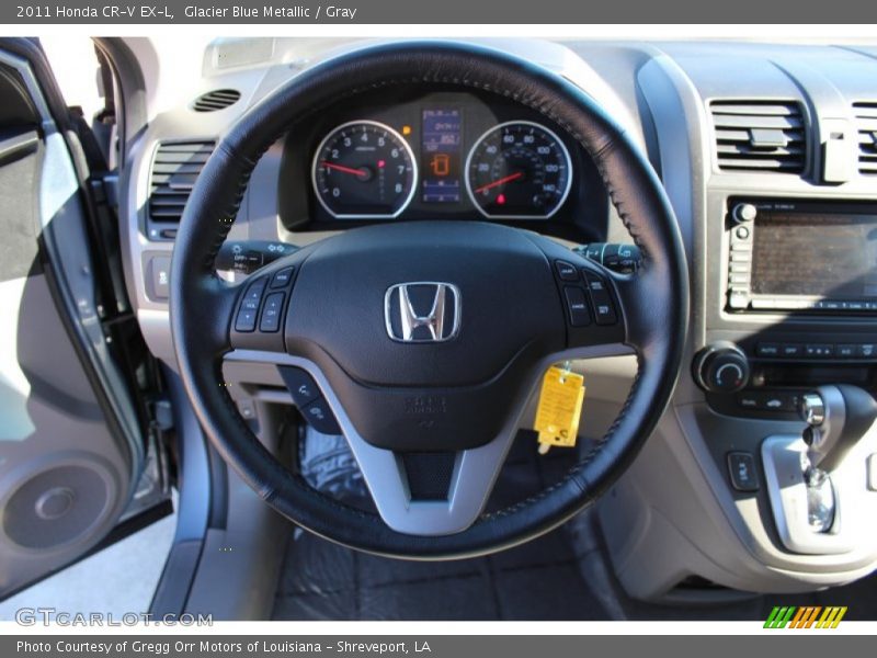 Glacier Blue Metallic / Gray 2011 Honda CR-V EX-L