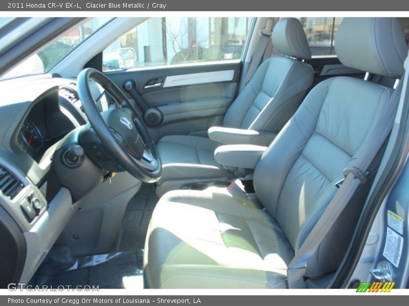 Glacier Blue Metallic / Gray 2011 Honda CR-V EX-L