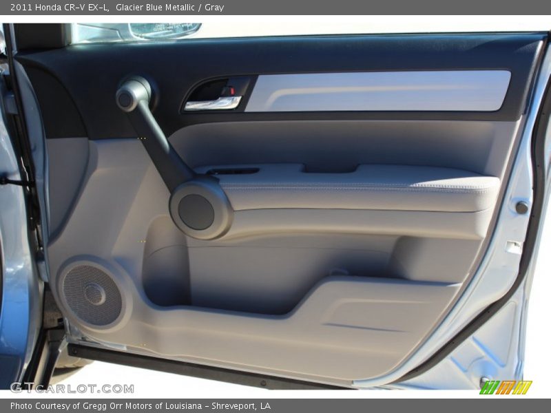 Glacier Blue Metallic / Gray 2011 Honda CR-V EX-L