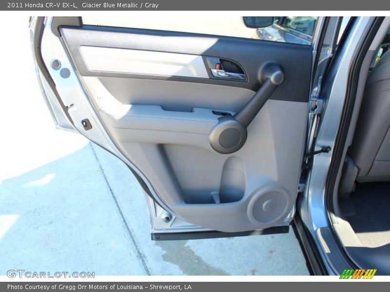Glacier Blue Metallic / Gray 2011 Honda CR-V EX-L