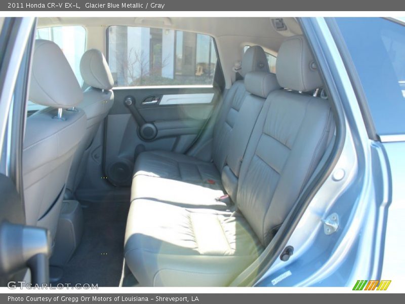 Glacier Blue Metallic / Gray 2011 Honda CR-V EX-L