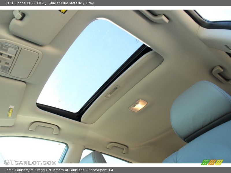 Glacier Blue Metallic / Gray 2011 Honda CR-V EX-L