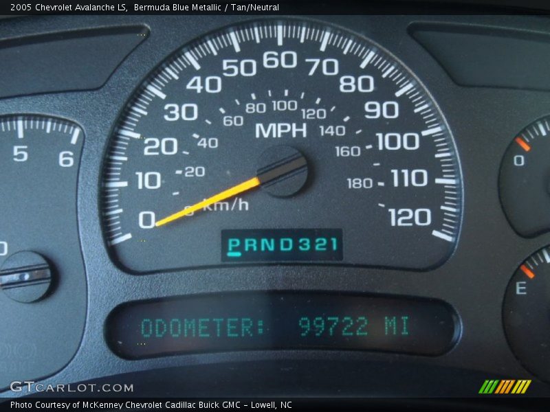 Bermuda Blue Metallic / Tan/Neutral 2005 Chevrolet Avalanche LS