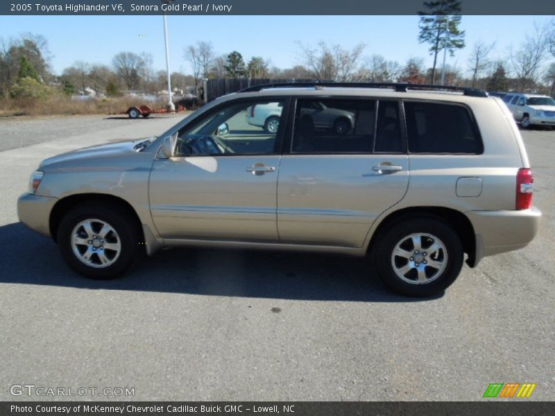 Sonora Gold Pearl / Ivory 2005 Toyota Highlander V6