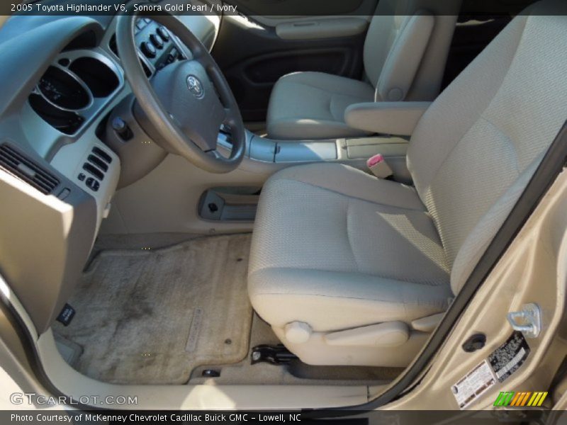Sonora Gold Pearl / Ivory 2005 Toyota Highlander V6