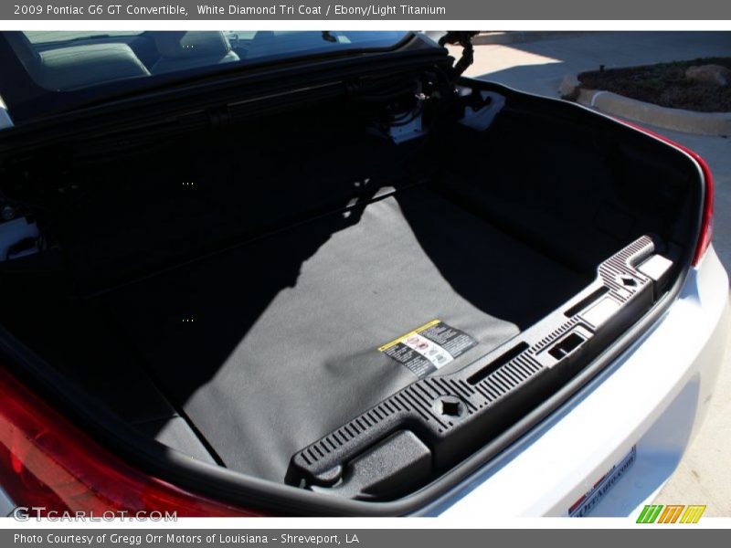 White Diamond Tri Coat / Ebony/Light Titanium 2009 Pontiac G6 GT Convertible