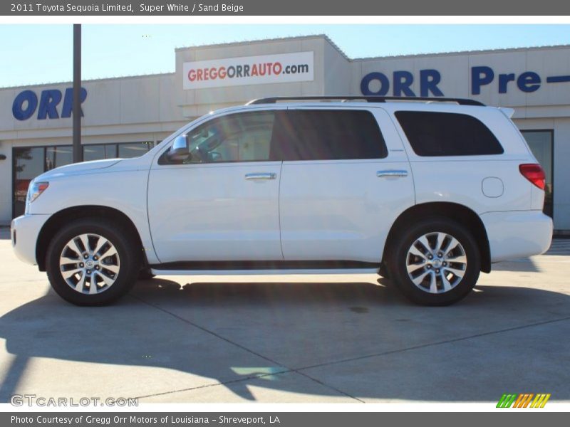 Super White / Sand Beige 2011 Toyota Sequoia Limited