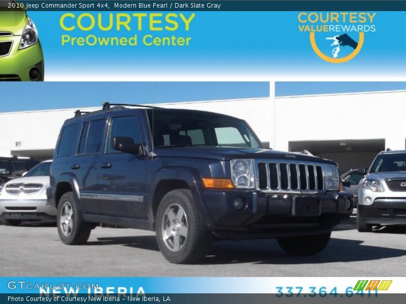 Modern Blue Pearl / Dark Slate Gray 2010 Jeep Commander Sport 4x4
