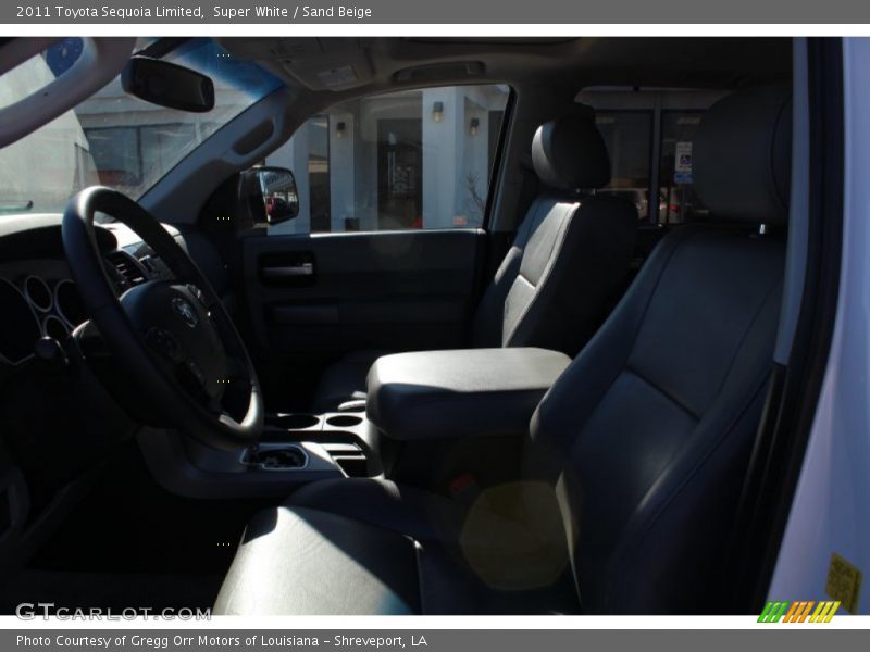 Super White / Sand Beige 2011 Toyota Sequoia Limited
