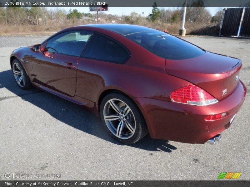 Indianapolis Red Metallic / Black 2006 BMW M6 Coupe