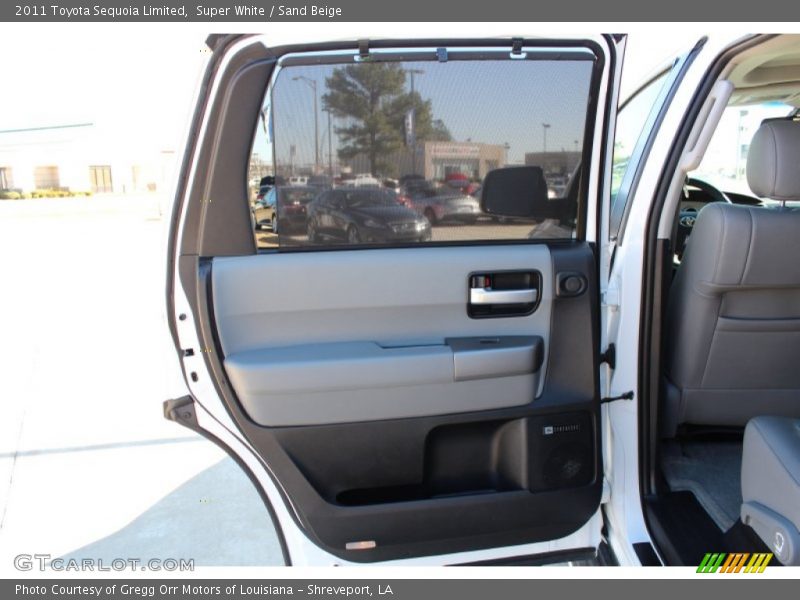 Super White / Sand Beige 2011 Toyota Sequoia Limited