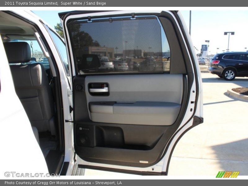 Super White / Sand Beige 2011 Toyota Sequoia Limited