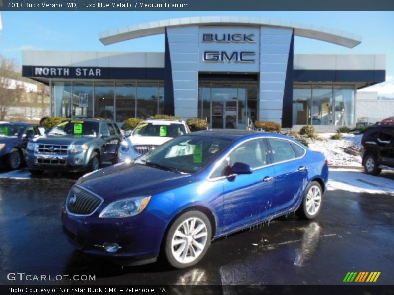 Luxo Blue Metallic / Medium Titanium 2013 Buick Verano FWD