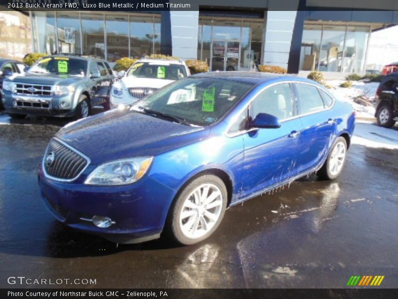 Luxo Blue Metallic / Medium Titanium 2013 Buick Verano FWD