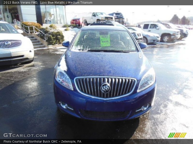 Luxo Blue Metallic / Medium Titanium 2013 Buick Verano FWD