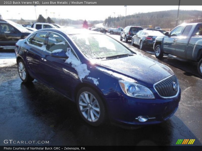 Luxo Blue Metallic / Medium Titanium 2013 Buick Verano FWD