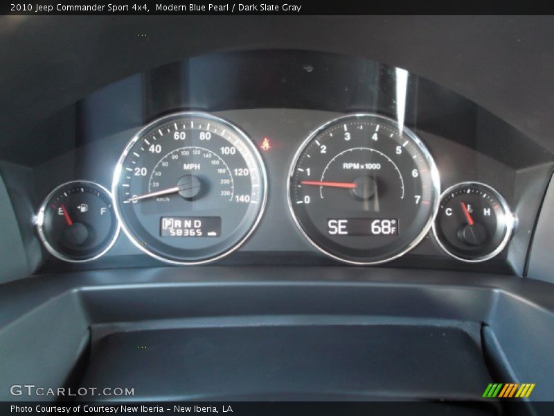 Modern Blue Pearl / Dark Slate Gray 2010 Jeep Commander Sport 4x4