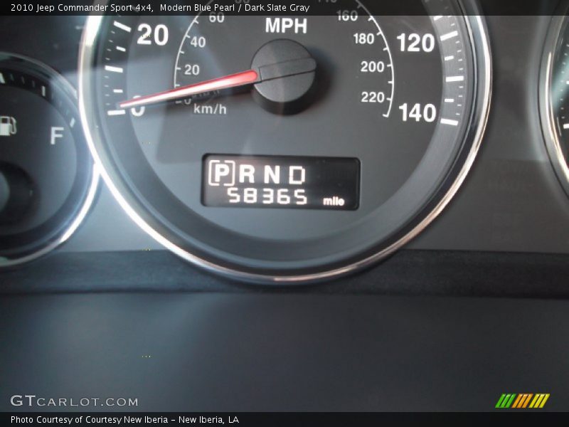 Modern Blue Pearl / Dark Slate Gray 2010 Jeep Commander Sport 4x4