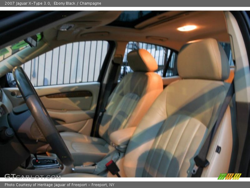 Ebony Black / Champagne 2007 Jaguar X-Type 3.0