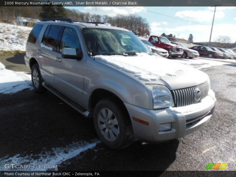 Silver Birch Metallic / Charcoal Black 2006 Mercury Mountaineer Luxury AWD