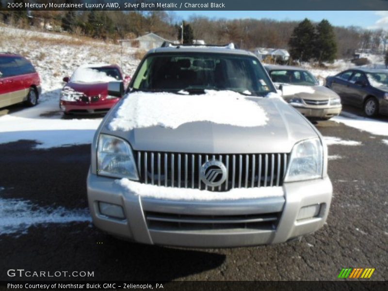 Silver Birch Metallic / Charcoal Black 2006 Mercury Mountaineer Luxury AWD