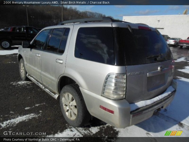 Silver Birch Metallic / Charcoal Black 2006 Mercury Mountaineer Luxury AWD
