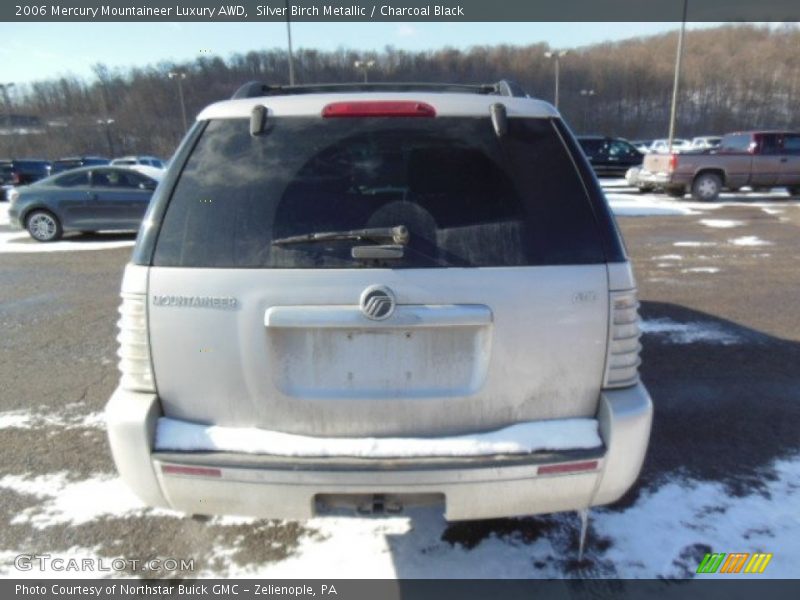 Silver Birch Metallic / Charcoal Black 2006 Mercury Mountaineer Luxury AWD