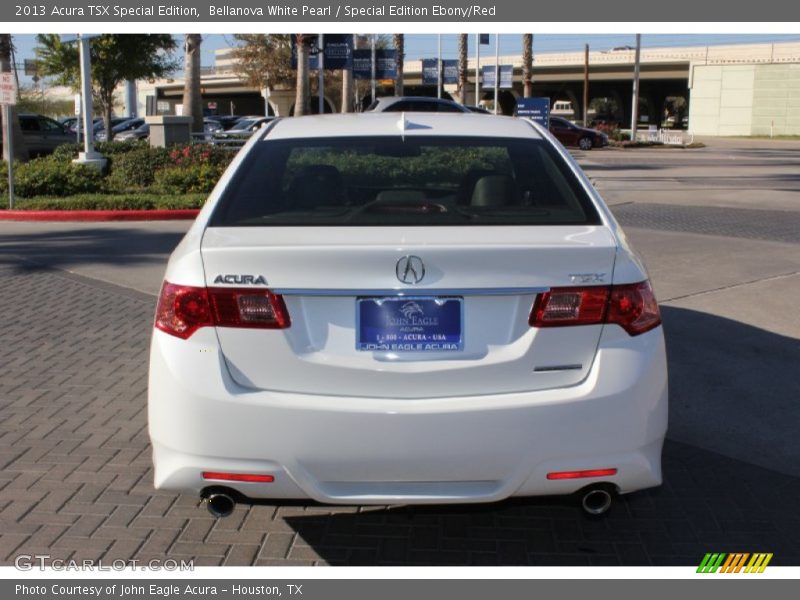 Bellanova White Pearl / Special Edition Ebony/Red 2013 Acura TSX Special Edition