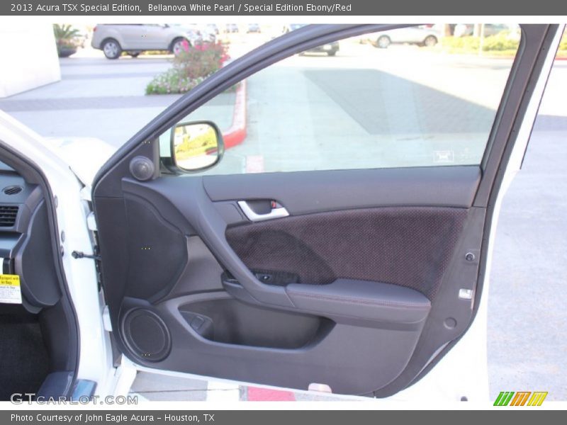 Bellanova White Pearl / Special Edition Ebony/Red 2013 Acura TSX Special Edition