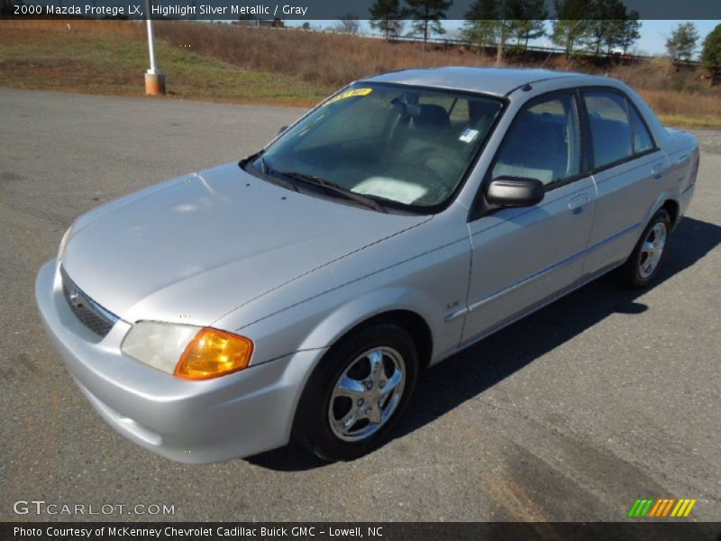 Highlight Silver Metallic / Gray 2000 Mazda Protege LX