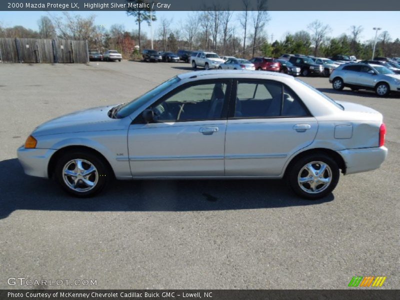 Highlight Silver Metallic / Gray 2000 Mazda Protege LX