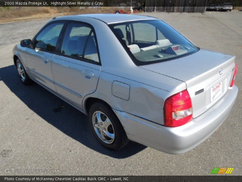 Highlight Silver Metallic / Gray 2000 Mazda Protege LX