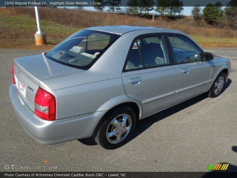 Highlight Silver Metallic / Gray 2000 Mazda Protege LX