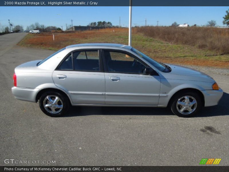 Highlight Silver Metallic / Gray 2000 Mazda Protege LX