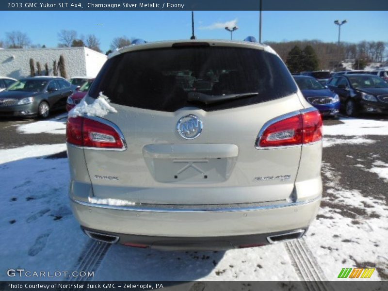 Champagne Silver Metallic / Ebony 2013 GMC Yukon SLT 4x4