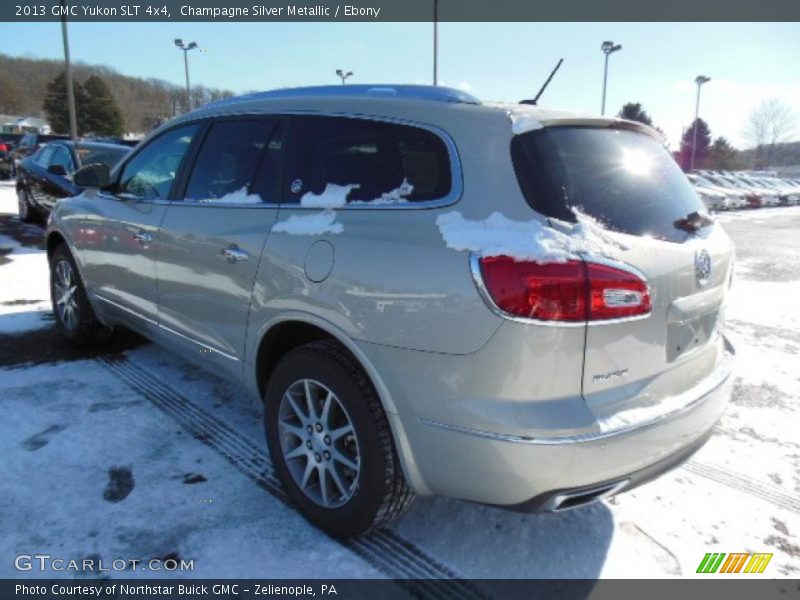Champagne Silver Metallic / Ebony 2013 GMC Yukon SLT 4x4
