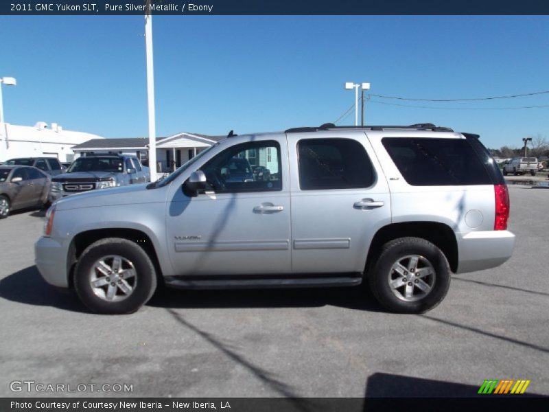 Pure Silver Metallic / Ebony 2011 GMC Yukon SLT