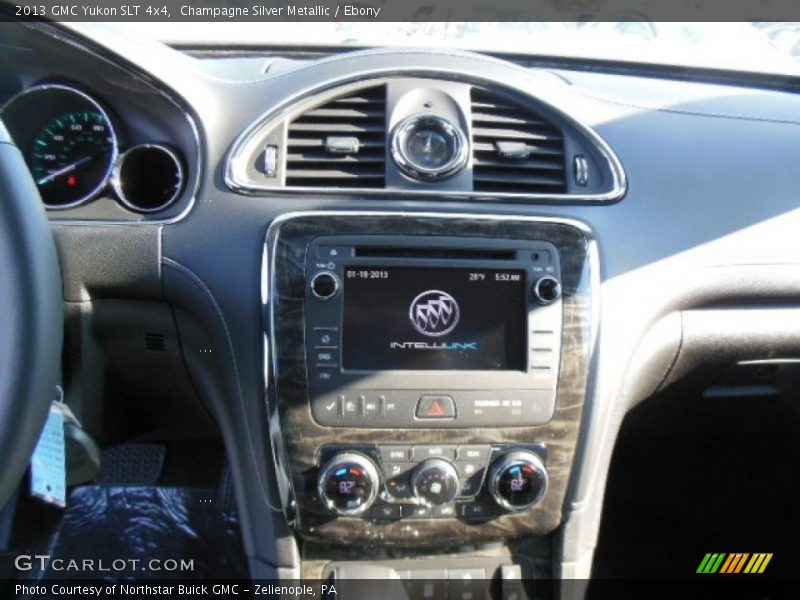 Champagne Silver Metallic / Ebony 2013 GMC Yukon SLT 4x4