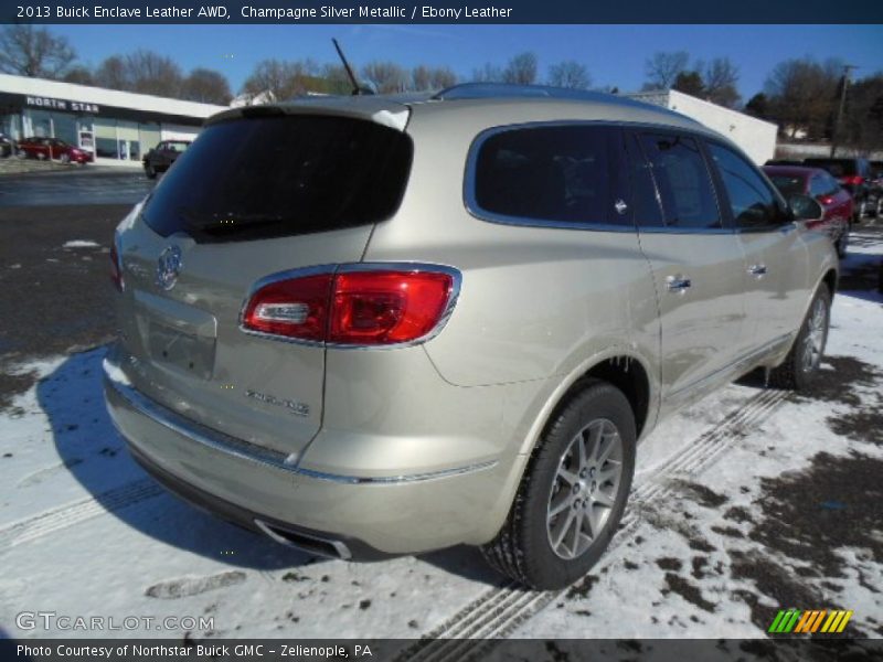 Champagne Silver Metallic / Ebony Leather 2013 Buick Enclave Leather AWD