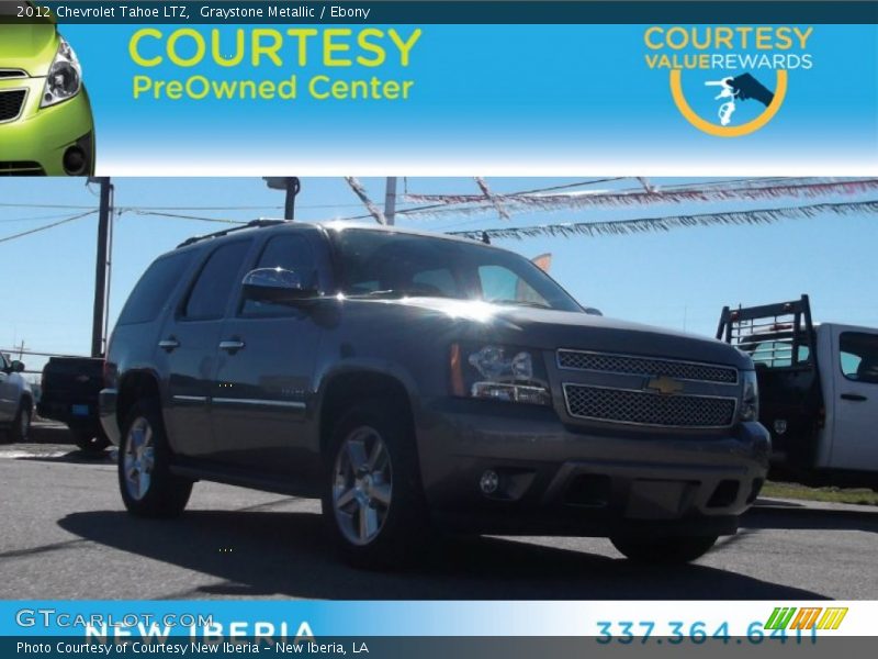 Graystone Metallic / Ebony 2012 Chevrolet Tahoe LTZ