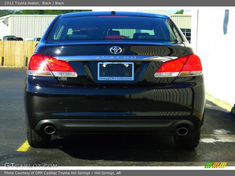 Black / Black 2012 Toyota Avalon