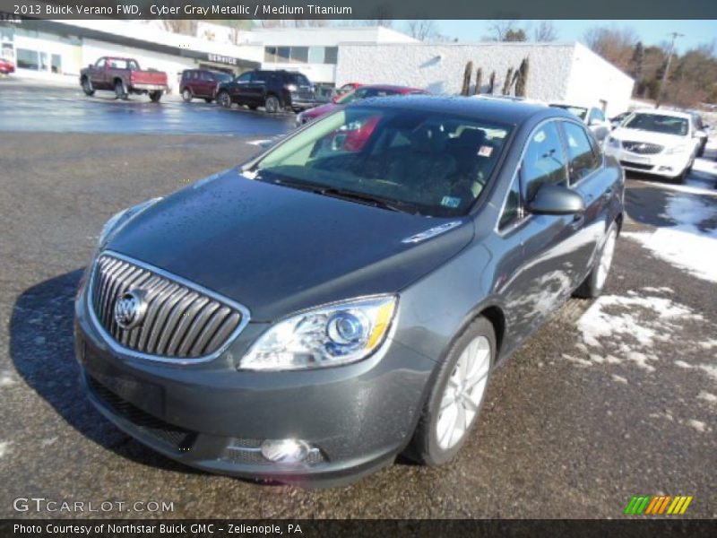 Cyber Gray Metallic / Medium Titanium 2013 Buick Verano FWD