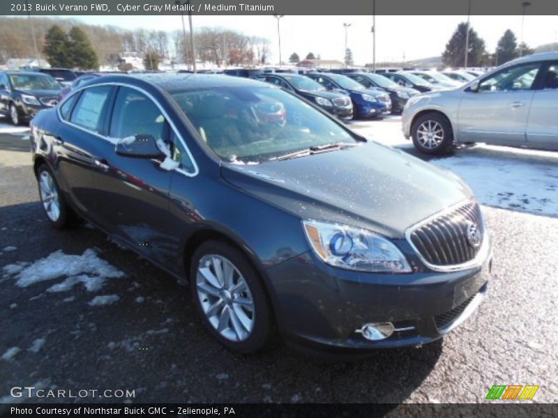 Cyber Gray Metallic / Medium Titanium 2013 Buick Verano FWD