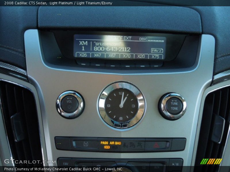 Light Platinum / Light Titanium/Ebony 2008 Cadillac CTS Sedan