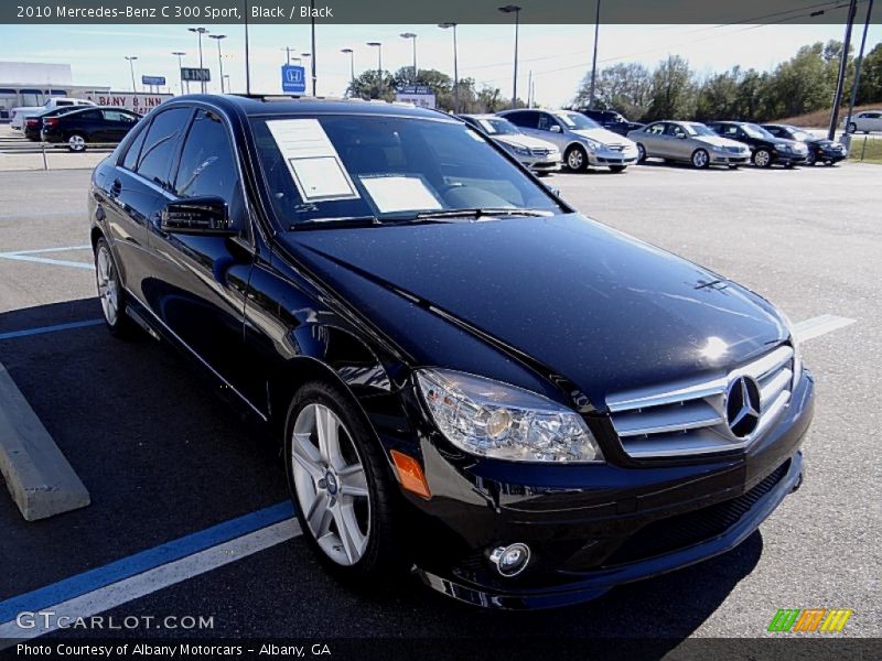 Black / Black 2010 Mercedes-Benz C 300 Sport