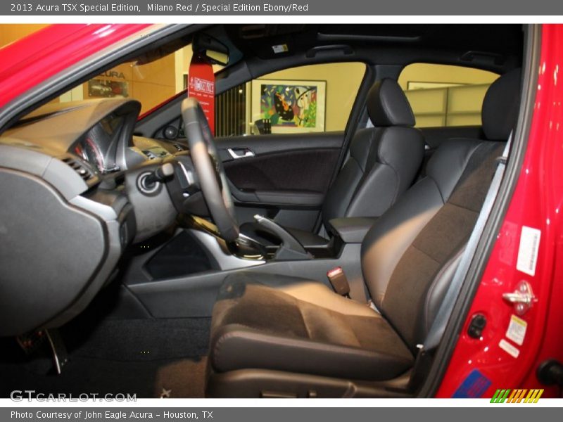 Front Seat of 2013 TSX Special Edition