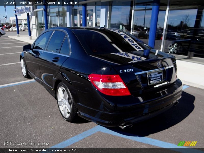 Black / Black 2010 Mercedes-Benz C 300 Sport